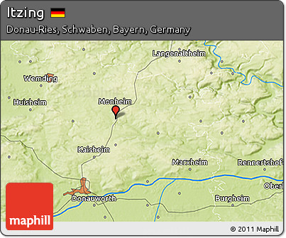 Physical 3D Map of Itzing