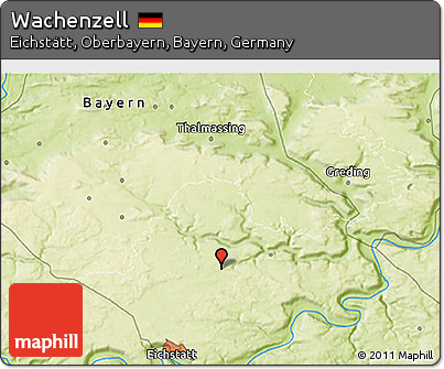 Physical 3D Map of Wachenzell