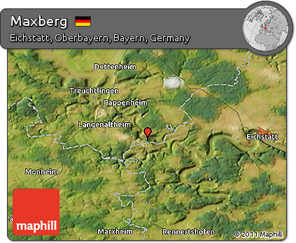 Satellite 3D Map of Maxberg