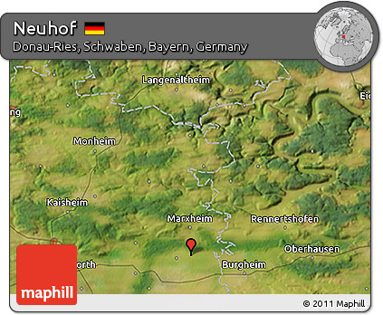 Satellite 3D Map of Neuhof