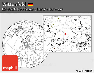 Blank Location Map of Wittenfeld
