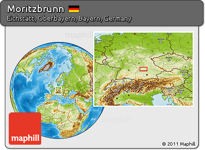 Physical Location Map of Moritzbrunn