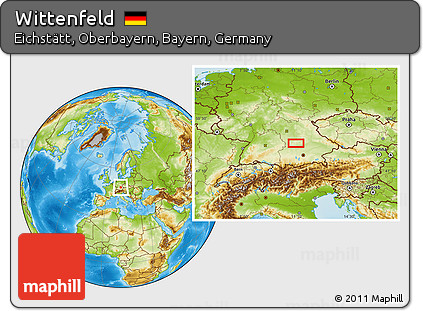 Physical Location Map of Wittenfeld