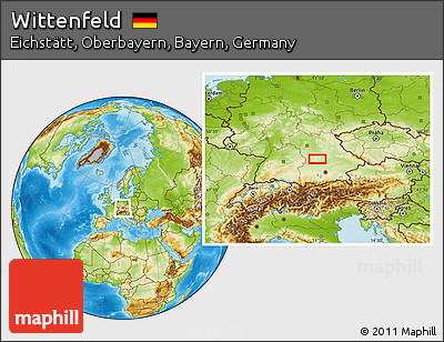Physical Location Map of Wittenfeld