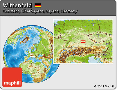 Physical Location Map of Wittenfeld