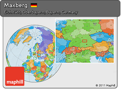 Political Location Map of Maxberg