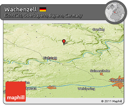 Physical Panoramic Map of Wachenzell