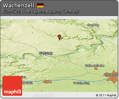 Physical Panoramic Map of Wachenzell