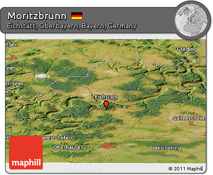Satellite Panoramic Map of Moritzbrunn