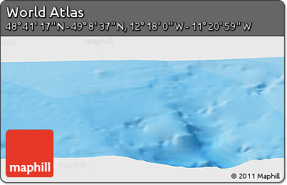 Political Panoramic Map of the Area around 48° 54' 57" N, 11° 49' 29" W