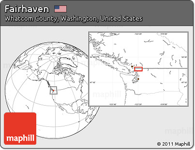 Blank Location Map of Fairhaven