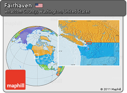 Political Location Map of Fairhaven