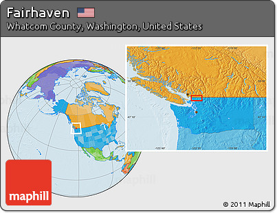 Political Location Map of Fairhaven