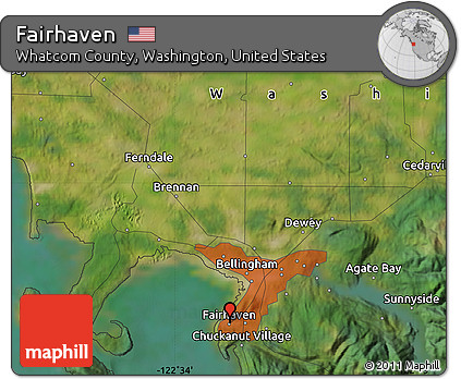 Satellite Map of Fairhaven