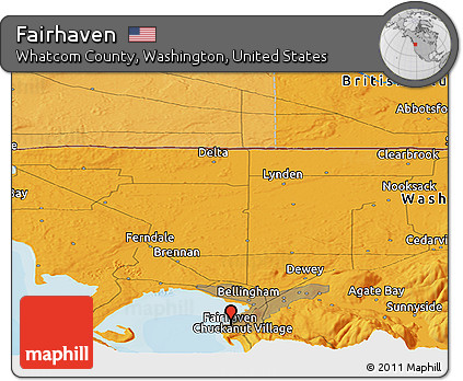 Political Panoramic Map of Fairhaven