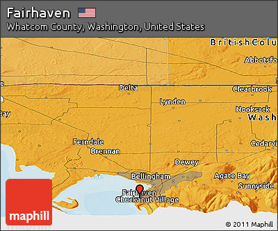 Political Panoramic Map of Fairhaven