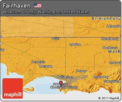 Political Panoramic Map of Fairhaven