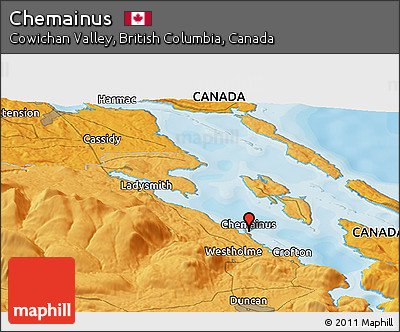 Political Panoramic Map of Chemainus