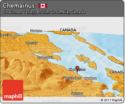 Political Panoramic Map of Chemainus