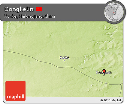 Physical 3D Map of Dongkelin