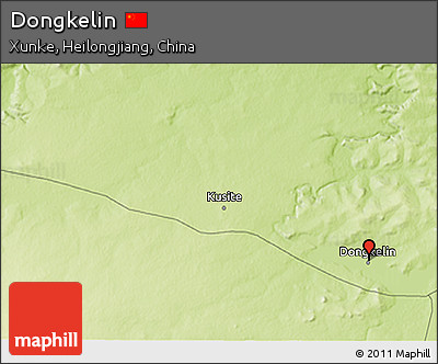 Physical 3D Map of Dongkelin
