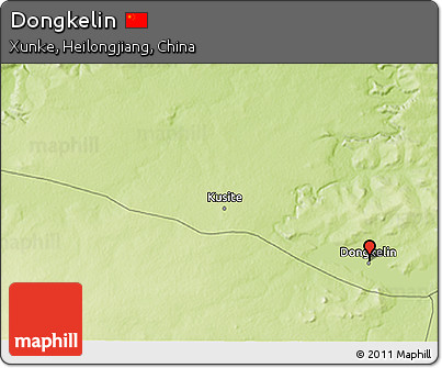 Physical 3D Map of Dongkelin