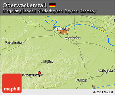 Physical 3D Map of Oberwackerstall
