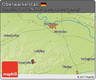 Physical 3D Map of Oberwackerstall