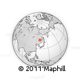 Outline Map of the Area around 48° 54' 57" N, 130° 7' 30" E, rectangular outline