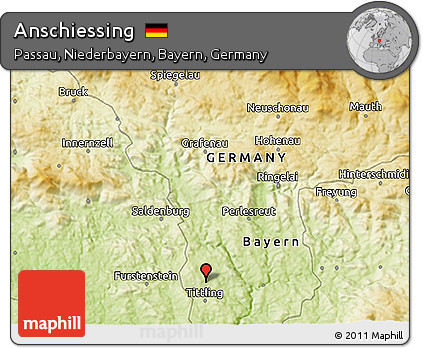 Physical 3D Map of Anschiessing