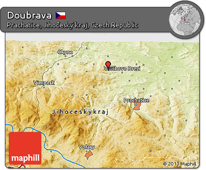 Physical 3D Map of Doubrava