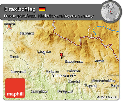Physical 3D Map of Draxlschlag
