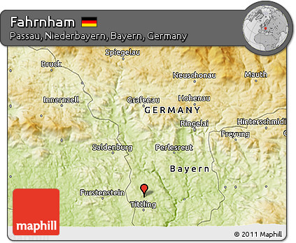 Physical 3D Map of Fahrnham