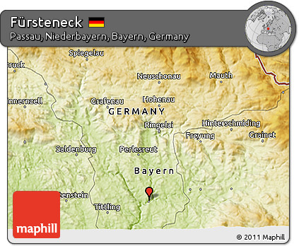 Physical 3D Map of Fürsteneck
