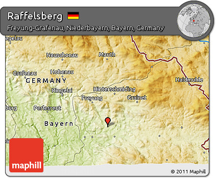 Physical 3D Map of Raffelsberg