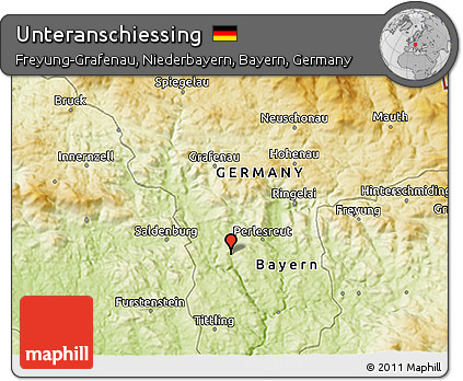 Physical 3D Map of Unteranschiessing