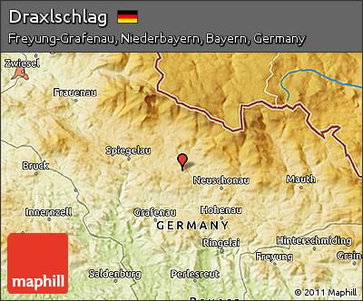 Physical 3D Map of Draxlschlag