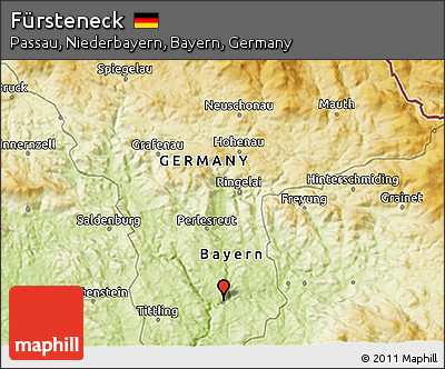 Physical 3D Map of Fürsteneck