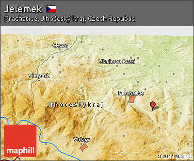 Physical 3D Map of Jelemek