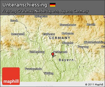 Physical 3D Map of Unteranschiessing