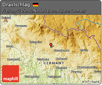 Physical 3D Map of Draxlschlag