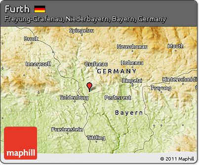 Physical 3D Map of Furth