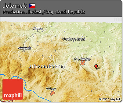 Physical 3D Map of Jelemek