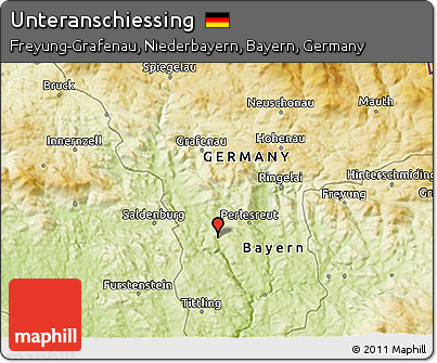 Physical 3D Map of Unteranschiessing