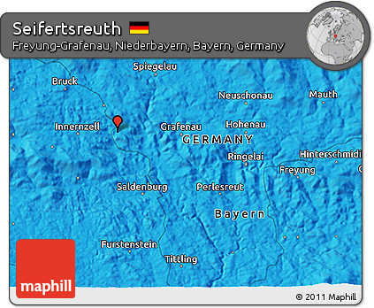 Political 3D Map of Seifertsreuth
