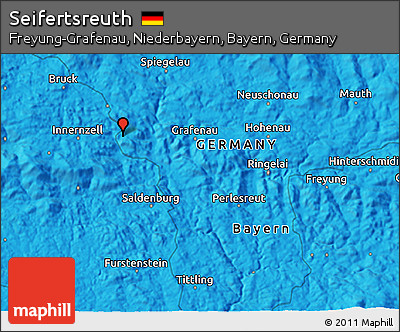 Political 3D Map of Seifertsreuth