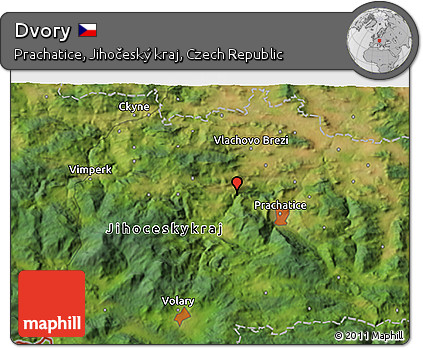 Satellite 3D Map of Dvory