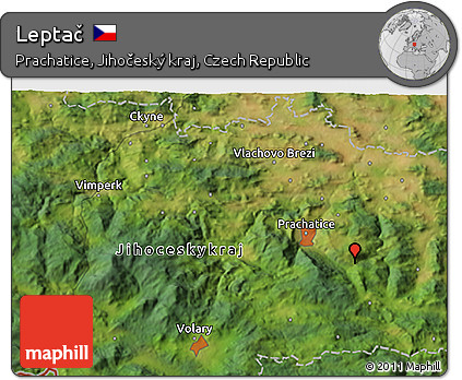 Satellite 3D Map of Leptač