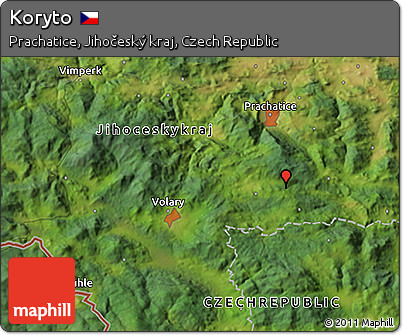 Satellite 3D Map of Koryto