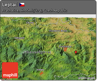 Satellite 3D Map of Leptač